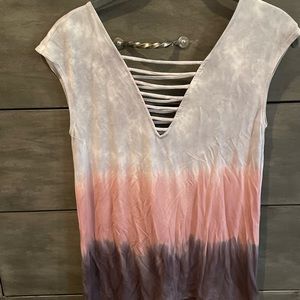 Tie dye short sleeve shirt